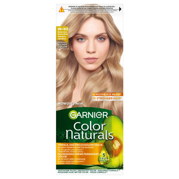 GARNIER Color Naturals Plaukų dažai nr 9N (9.13) - Labai Šviesus Bežinis Blondinas