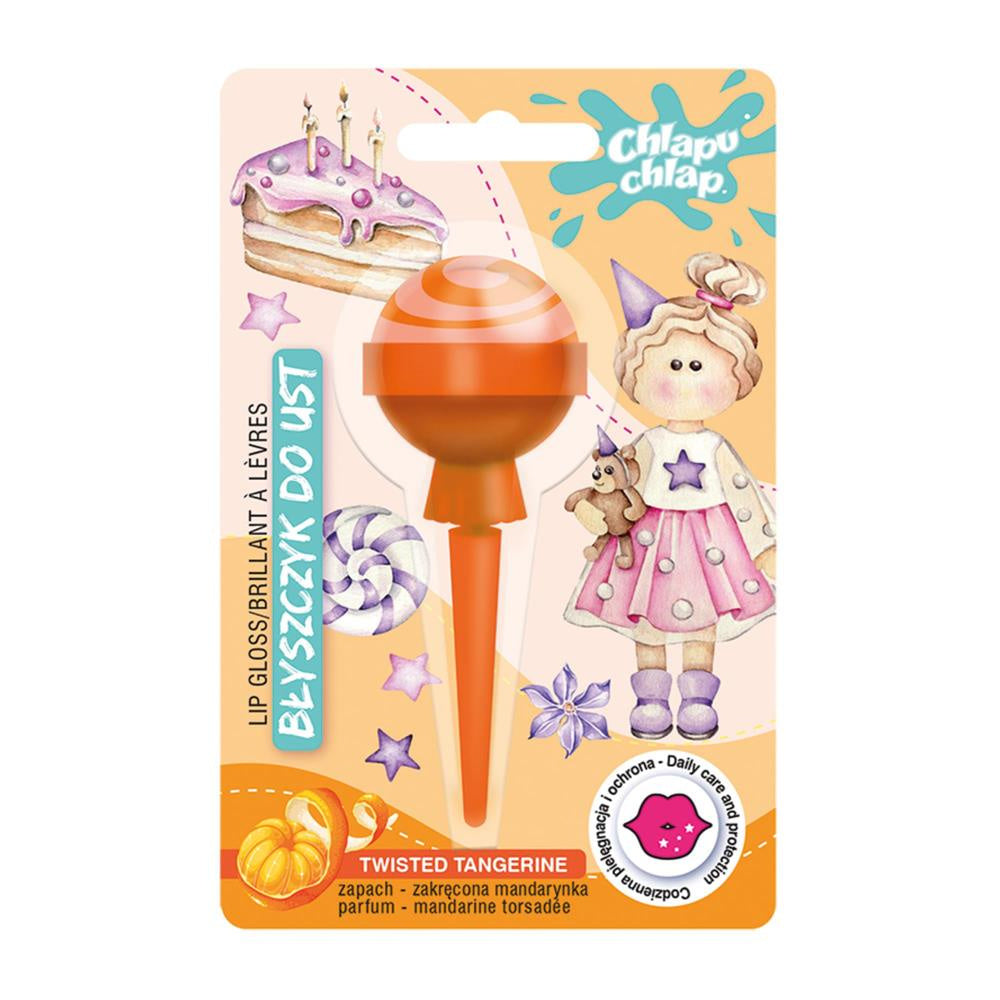 CHLAPU CHLAP Blizgantis lūpų blizgis lizako formos Zakręcona mandarynka 8 ml