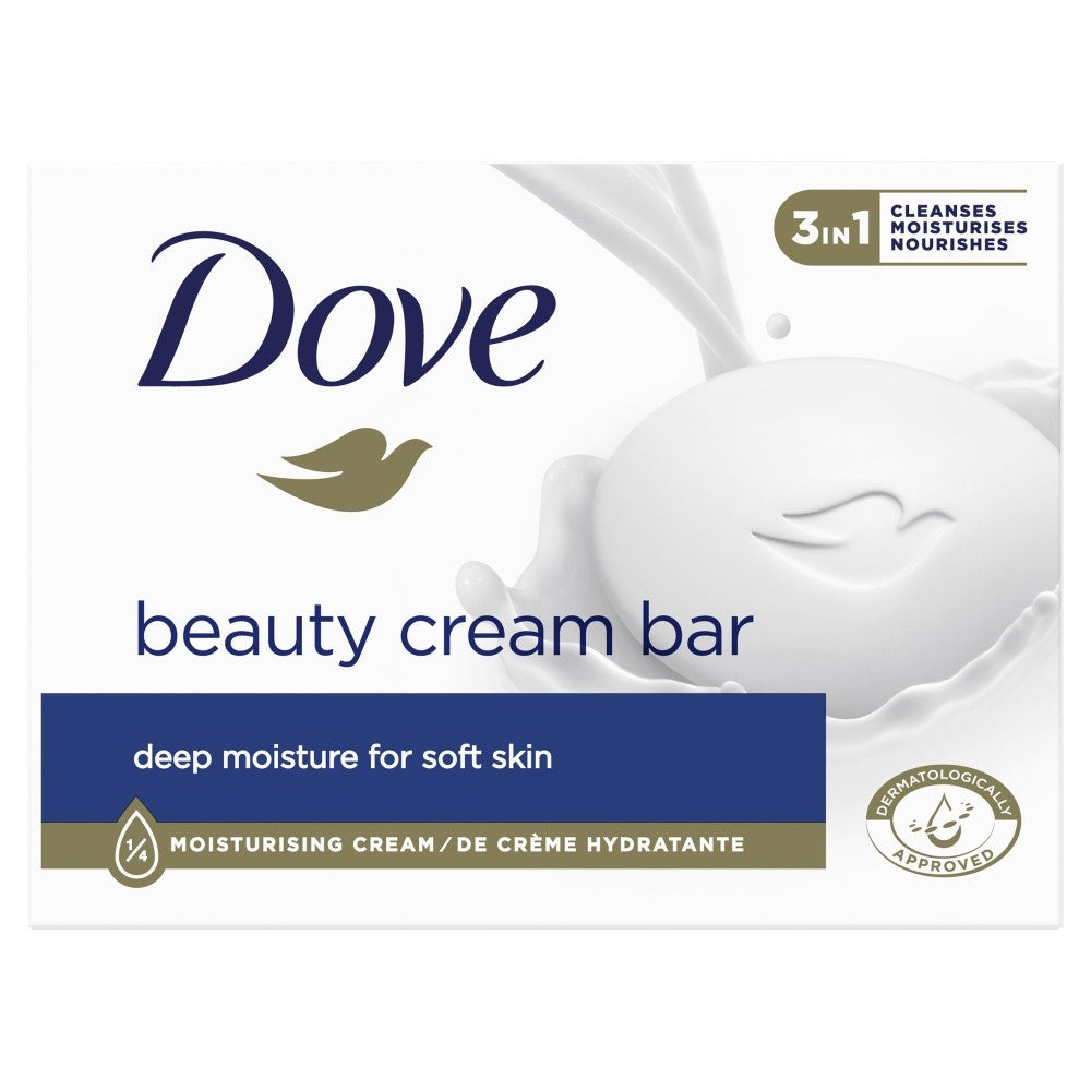 DOVE Grožio Kremas Giliai Drėkinantis Muilas 3in1 90 g