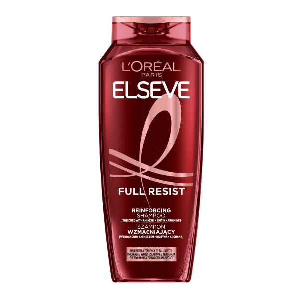 LOREAL ELSEVE Full Resist Stiprinamasis šampūnas silpniems plaukams, linkusiems slinkti 400 ml