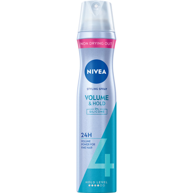 NIVEA Styling Volume & Hold 4 Plaukų lakas, suteikiantis apimtį 250 ml