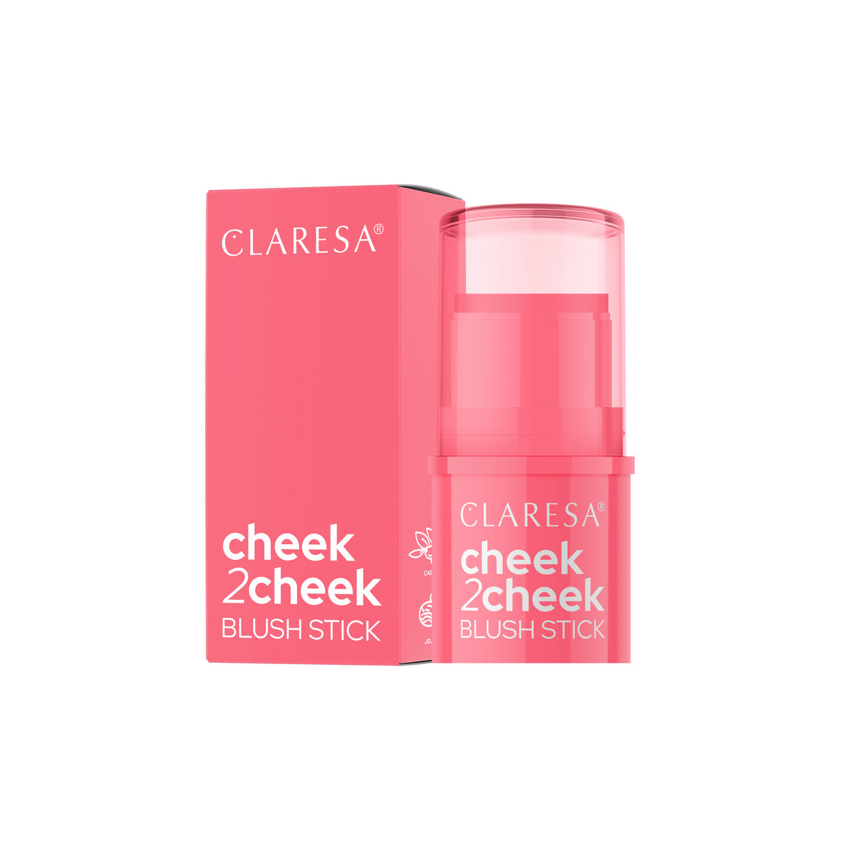 CLARESA Cheek 2 Cheek Kreminė skaistalų pieštuko forma nr 02 Neon Coral 5,5 g