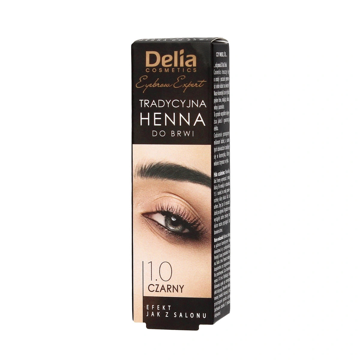 DELIA COSMETICS Tradicinė antakių henna 1.0 Juoda 2g