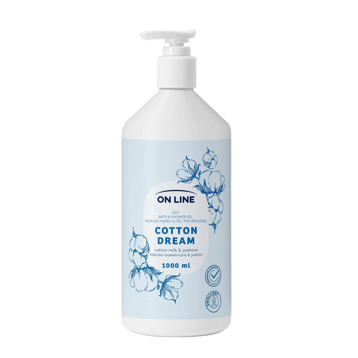 ON LINE Skystis voniai ir dušo gelis 2w1 Cotton Dream 1000 ml