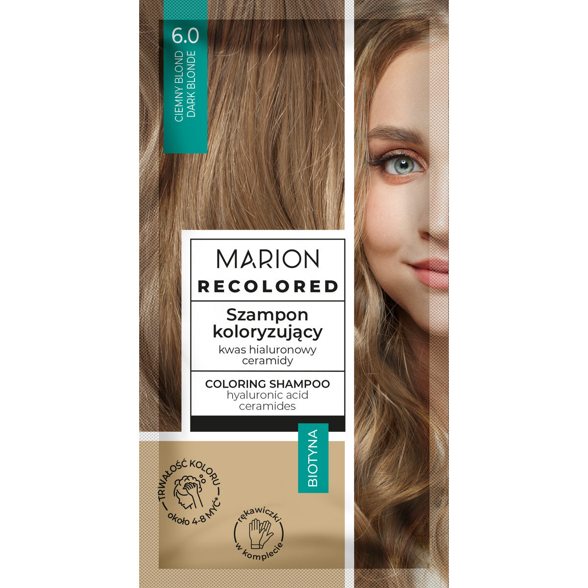 MARION Perdažantis šampūnas nr. 6.0 Tamsus šviesiaplaukis 35 ml