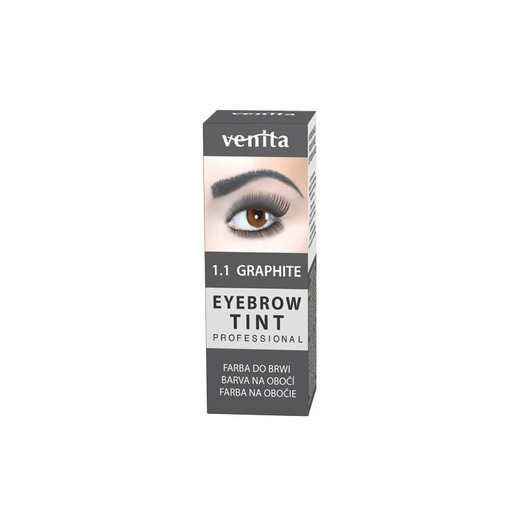 VENITA Eyebrow Tint Profesionali antakių dažų pudra - 1.1 Graphite (grafito) 1vnt.
