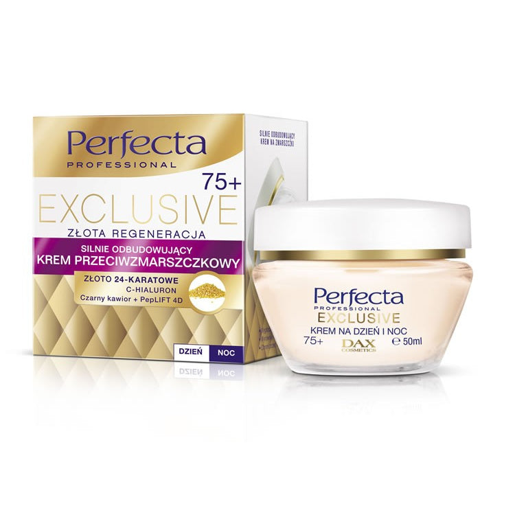 PERFECTA Exclusive 75+ Kremas prieš raukšles - Stipriai atkuriantis dienai ir naktiai 50ml