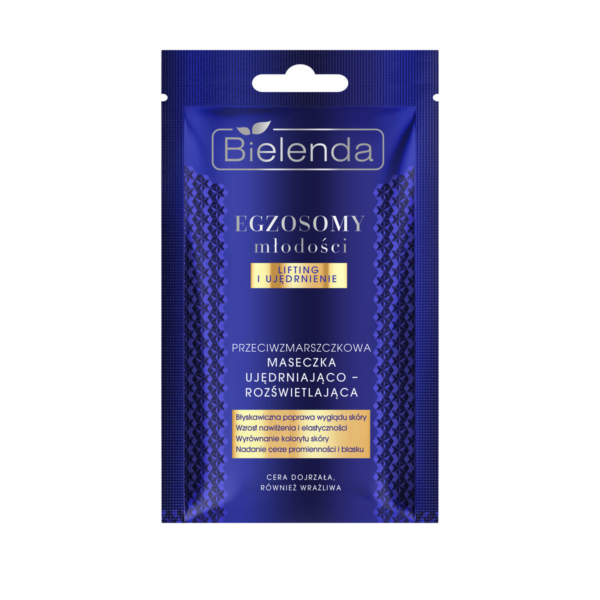 BIELENDA Egzosomy Młodości Priešraukšlinė stangrinanti - šviesinanti kaukė 8 g