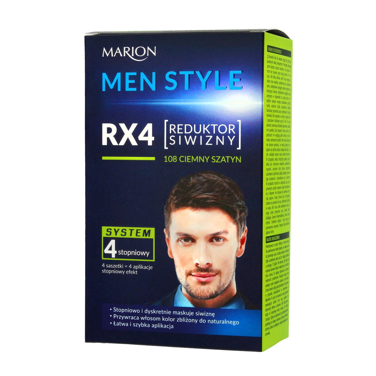 MARION Men Style Reduktor žilų plaukų nr. 108 - Tamsus šaten