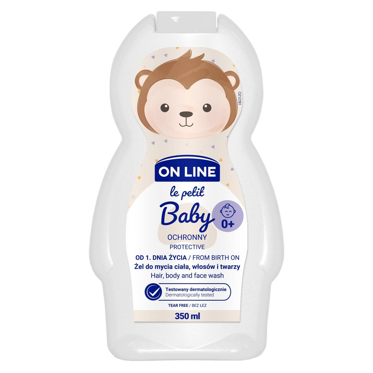 On Line Le Petit Baby Apsauginis gelis 3w1 veidui, kūnui ir plaukams - nuo 1 dienos gyvenimo 350ml