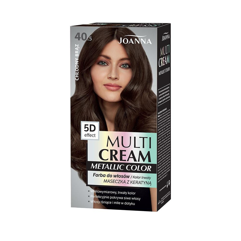 JOANNA Multi Cream Metallic Color Plaukų dažai Šaltas rudas 40.5