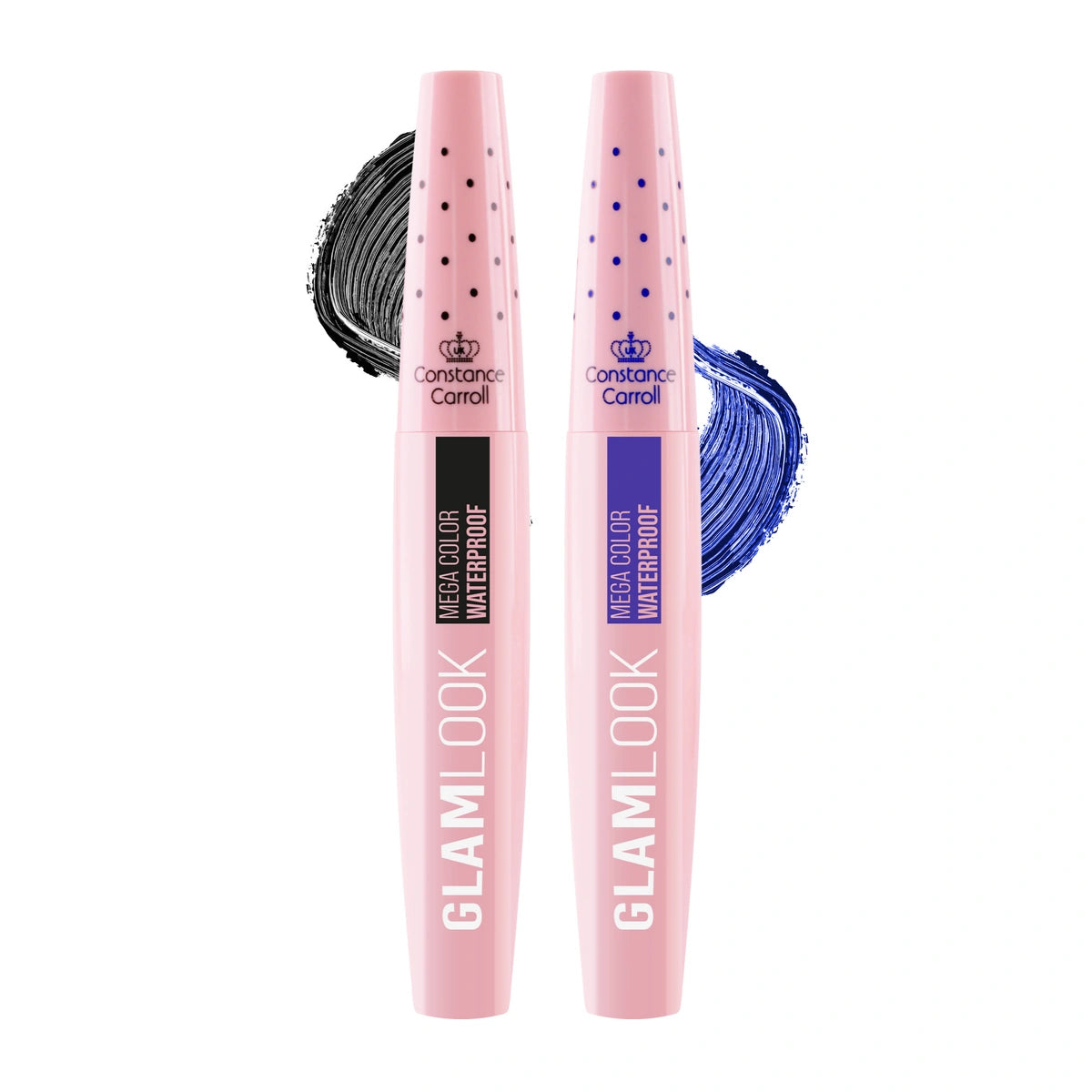 CONSTANCE CARROLL Dviejų spalvų blakstienų tušas Glamlook black + blue