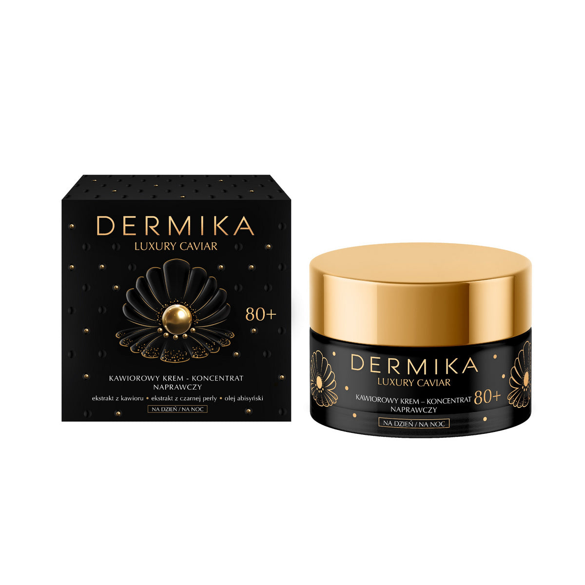 DERMIKA Luxury Caviar Kaviaro kremas-koncentratas atstatantis 80+ dienai ir nakčiai 50ml