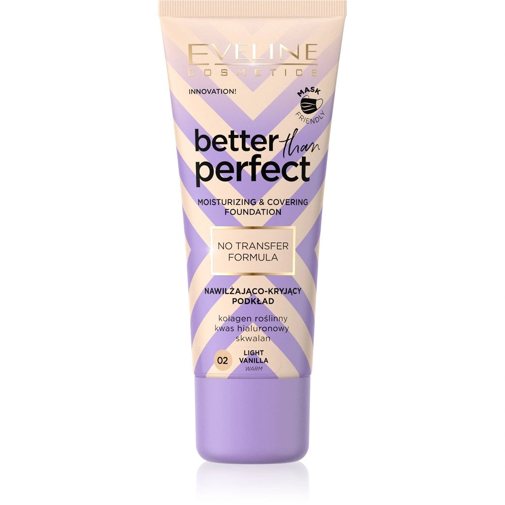 EVELINE Better Than Perfect Drėkinantis-kryjantis makiažo pagrindas nr. 02 Light Vanilla (warm) 30 ml