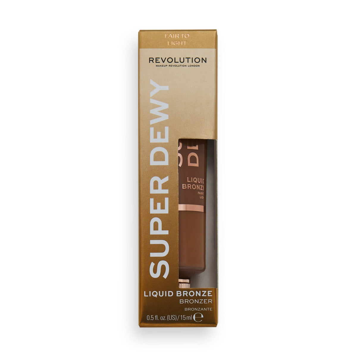 REVOLUTION Super Dewy skystas bronzantas - Fair to Light 15ml
