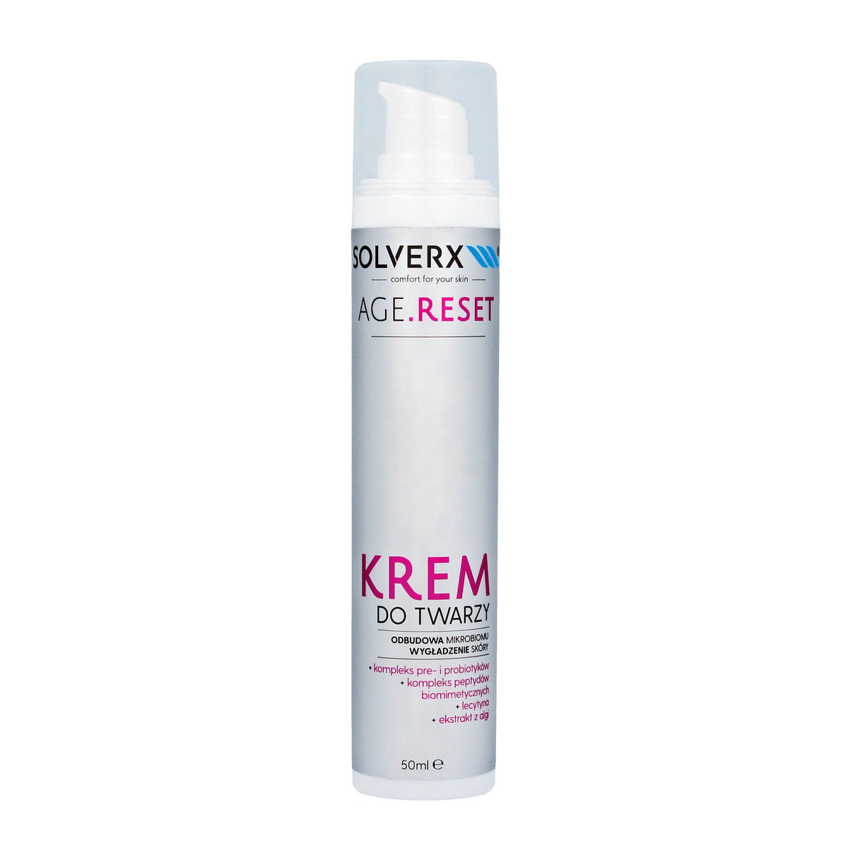 SOLVERX Age.Reset Veido kremas - Mikrobiomo atkūrimas & Odos glotninimas 50ml