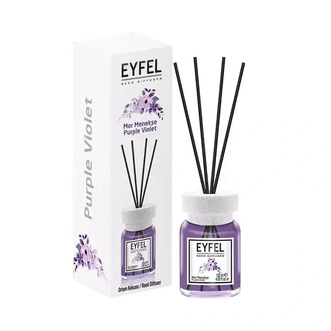 EYFEL Kvapo difuzorius su lazdelėmis - Purple Violet 120 ml