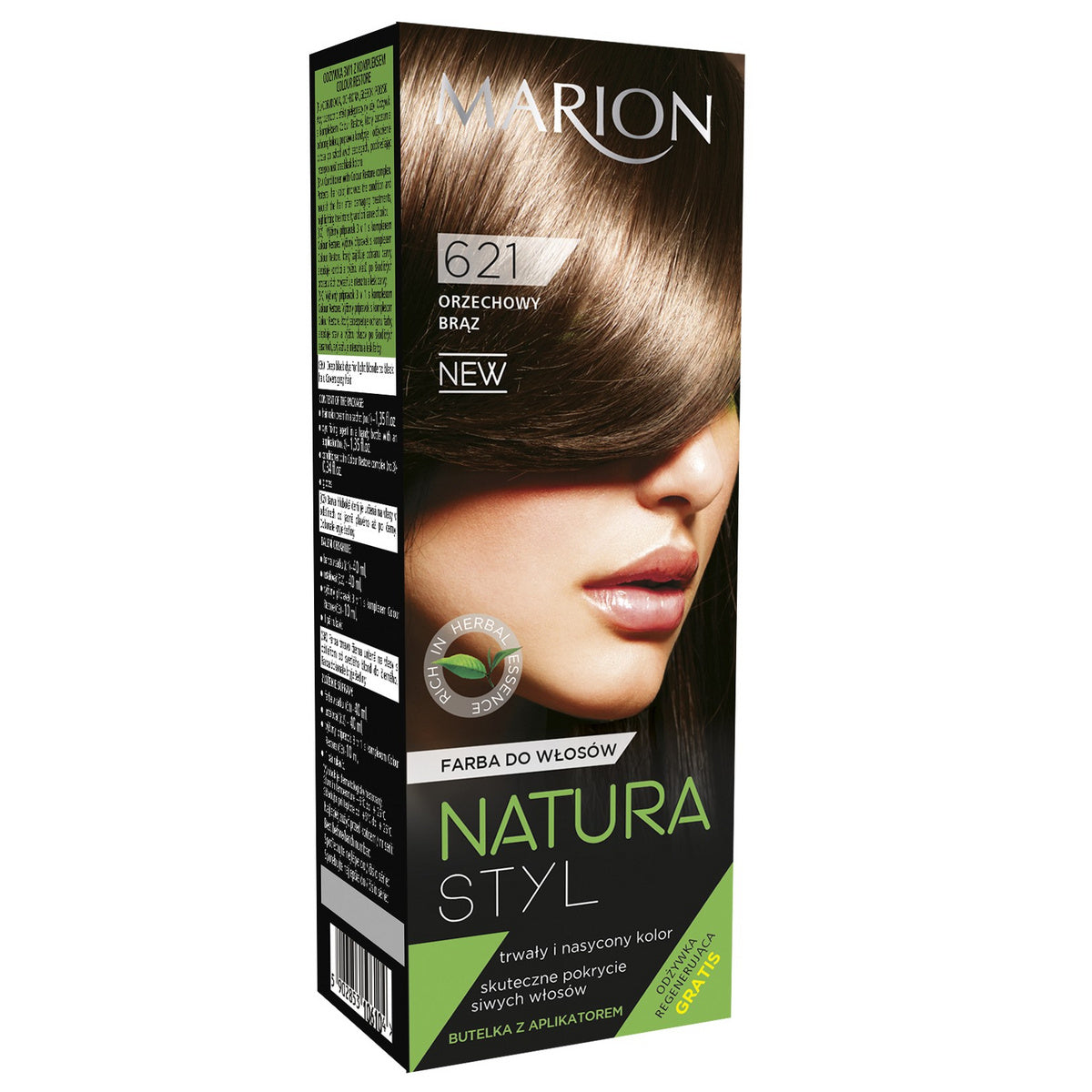 MARION Natura Styl Plaukų dažai nr. 621 Riešutinė ruda