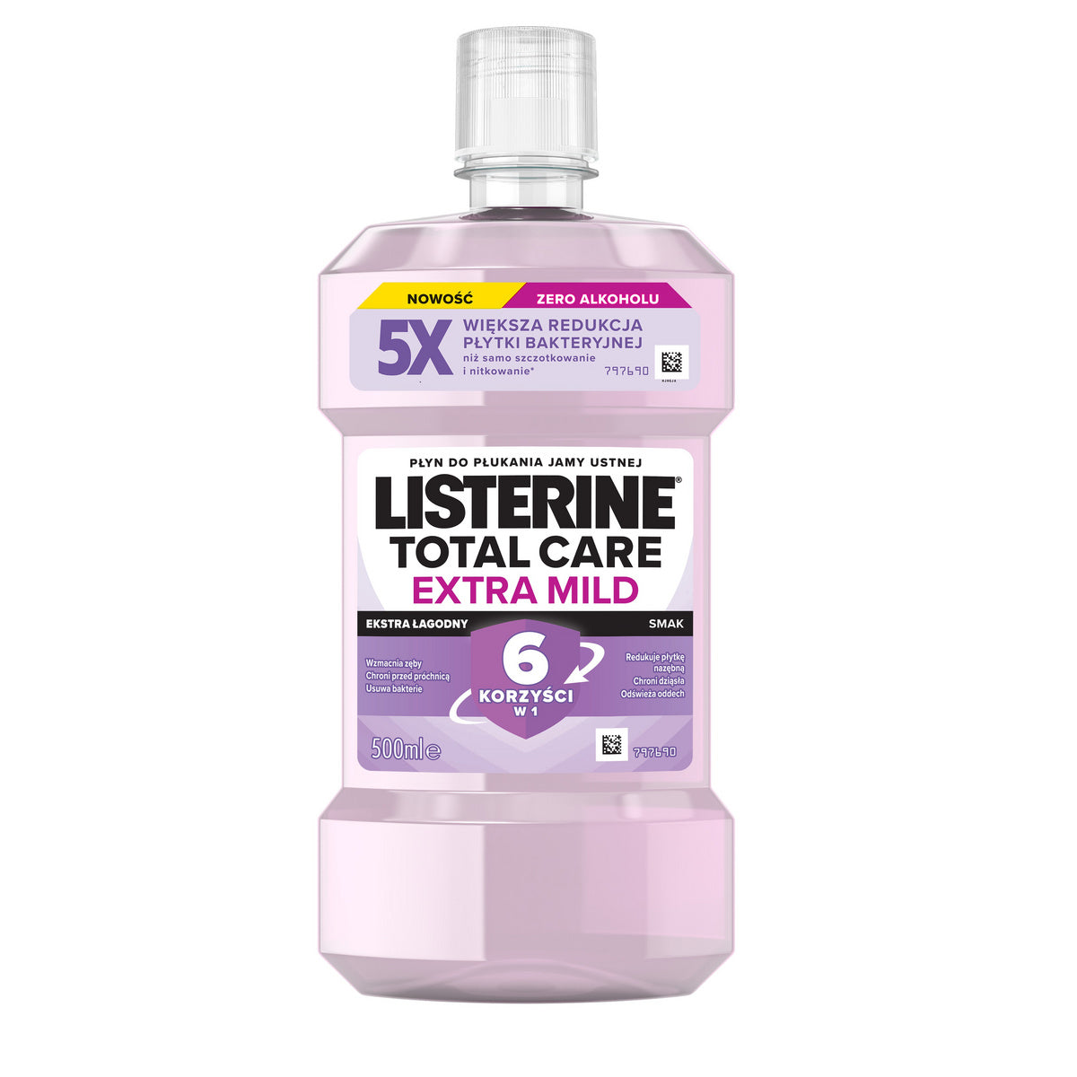 LISTERINE Burnos skalavimo skystis Total Care - Extra Mild (švelnus skonis) 500 ml