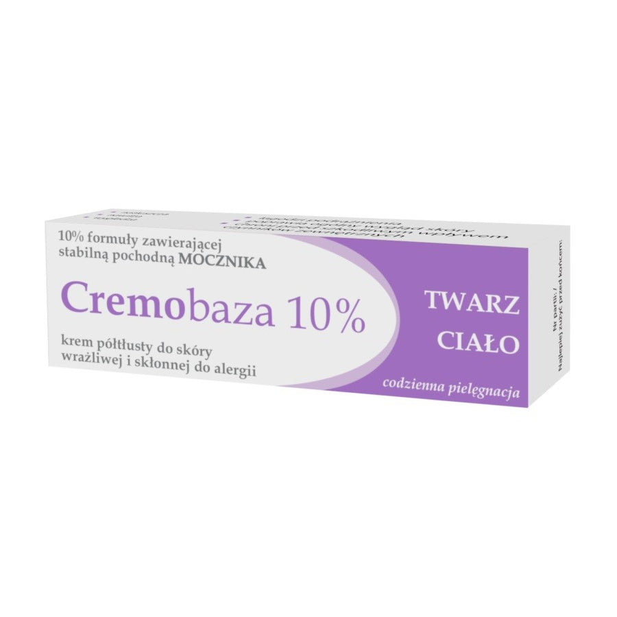 CREMOBAZA 10% Kremas pusiau riebus su karbamidu veidui ir kūnui - jautriai ir alergiškai odai 30g