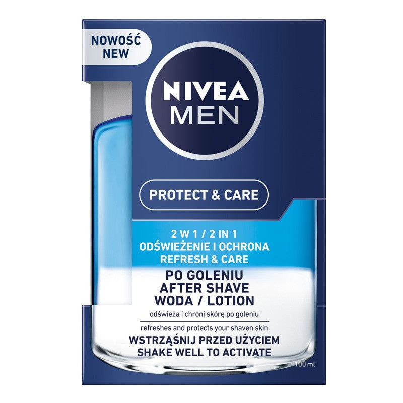 NIVEA MEN Vanduo po skutimo Protect & Care 2w1 100 ml