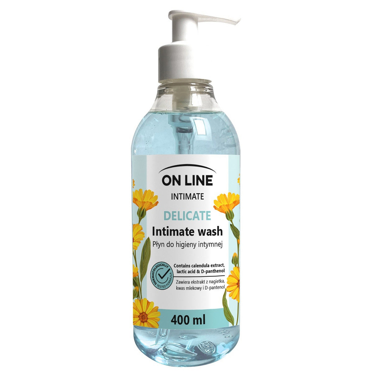 On Line Intimate intymiosios higienos skystis Delicate su medetkų ekstraktu 400ml