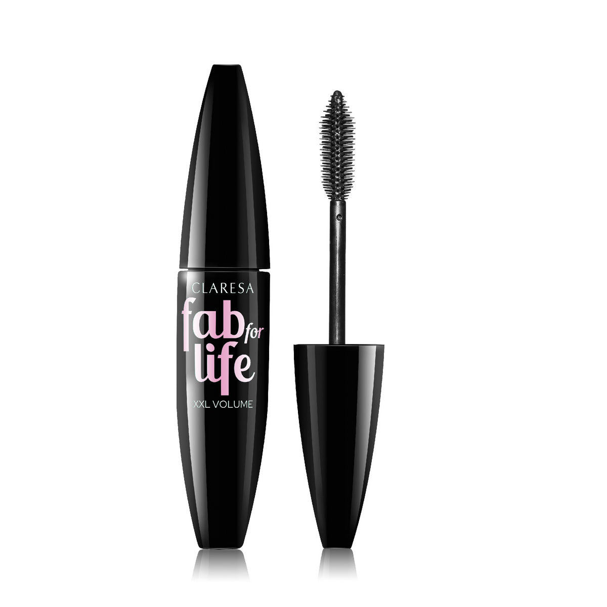 CLARESA Fab For Life Blakstienų tušas su dirbtinių blakstienų efektu 01 Deep black 12 ml