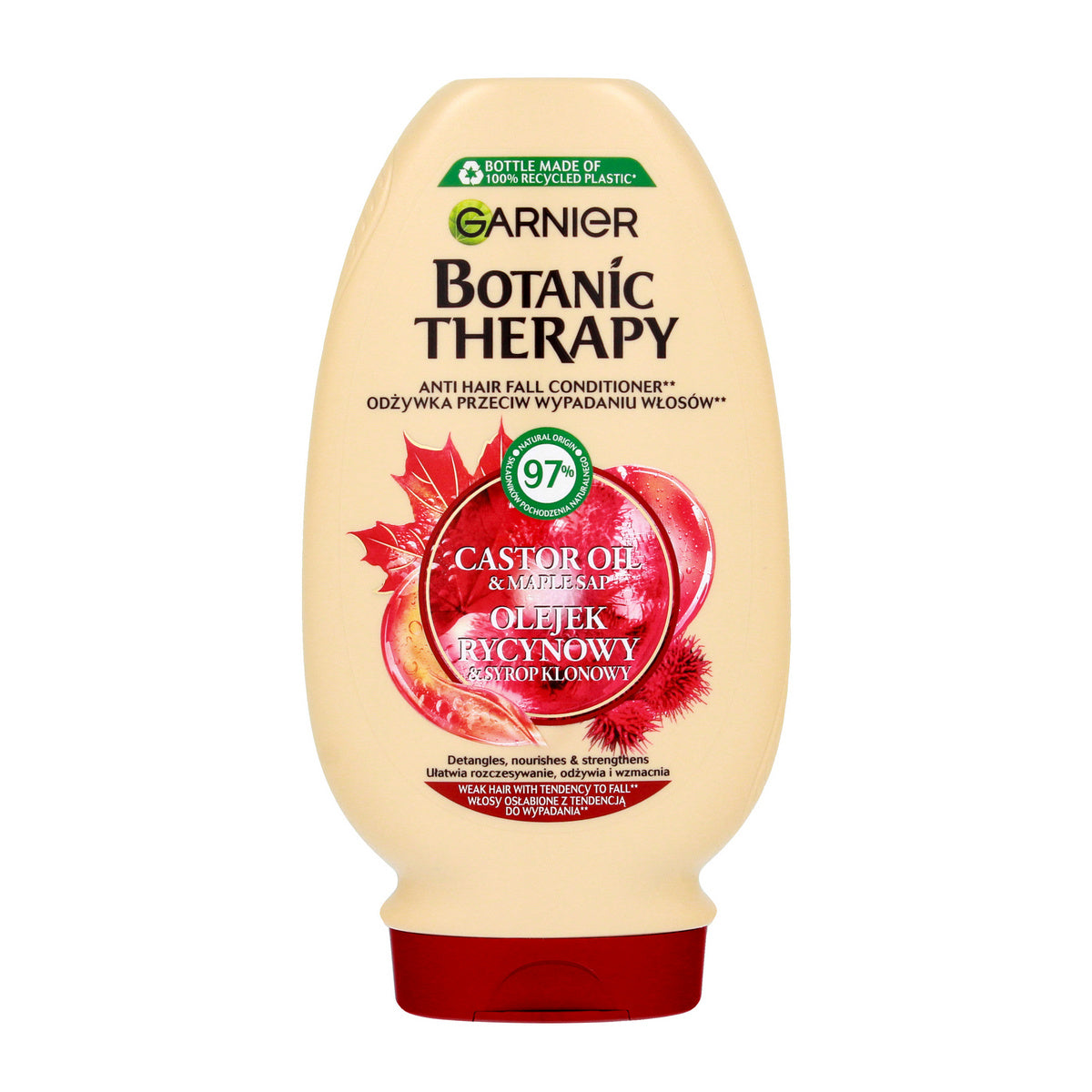 GARNIER Botanic Therapy Kondicionieris silpniems plaukams su ricinos aliejumi ir klevų sirupu 200 ml