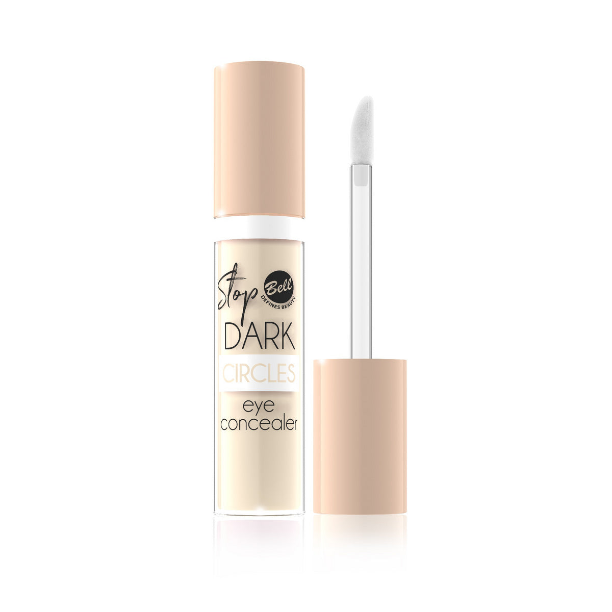 Bell Korektorius šviesinantis paakiams skystyje Stop Dark Circles nr 02 True Ivory 1vnt