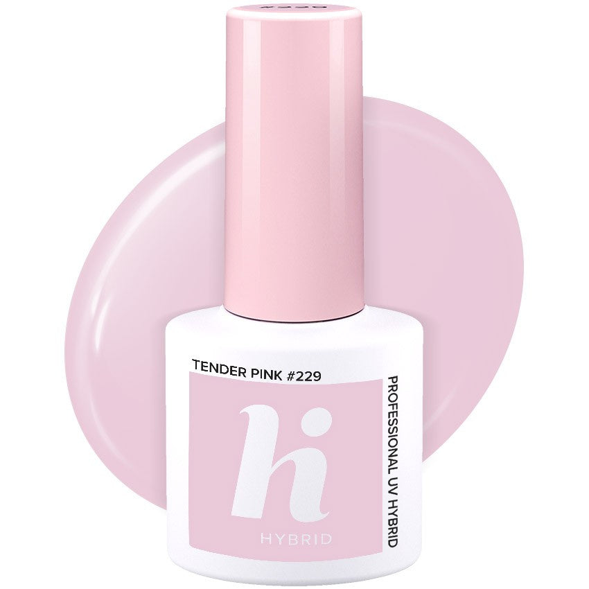 HI HYBRID Hibridinis lakas Date #229 Tender Pink 5 ml