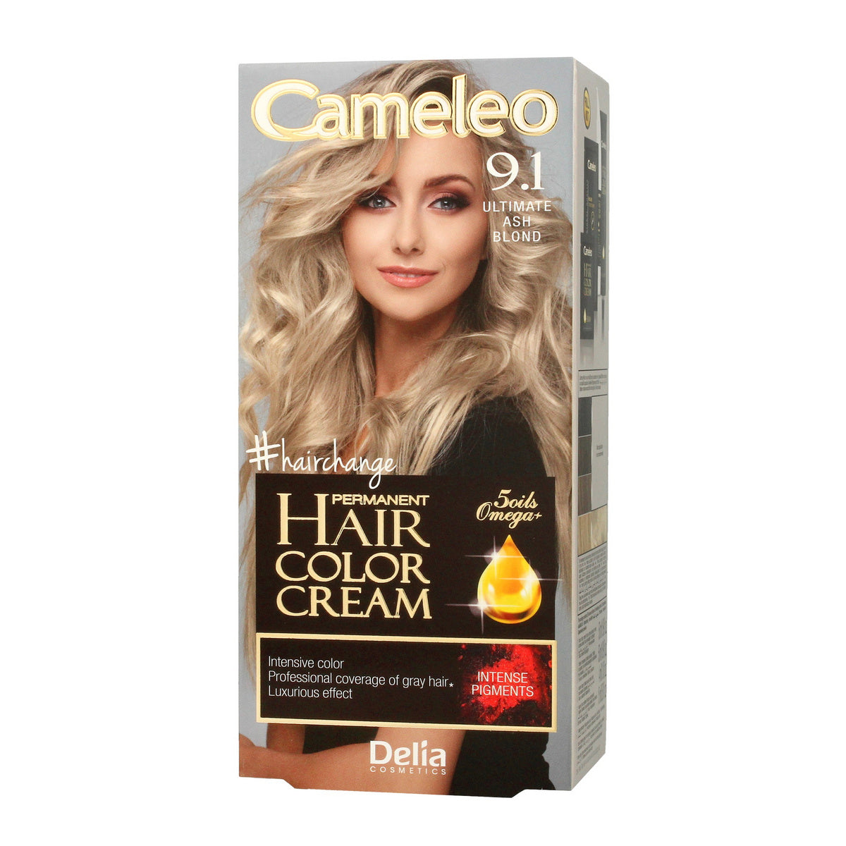 DELIA COSMETICS CAMELEO OMEGA Nuolatinė spalva 9.1 Ultimate Ash Blond