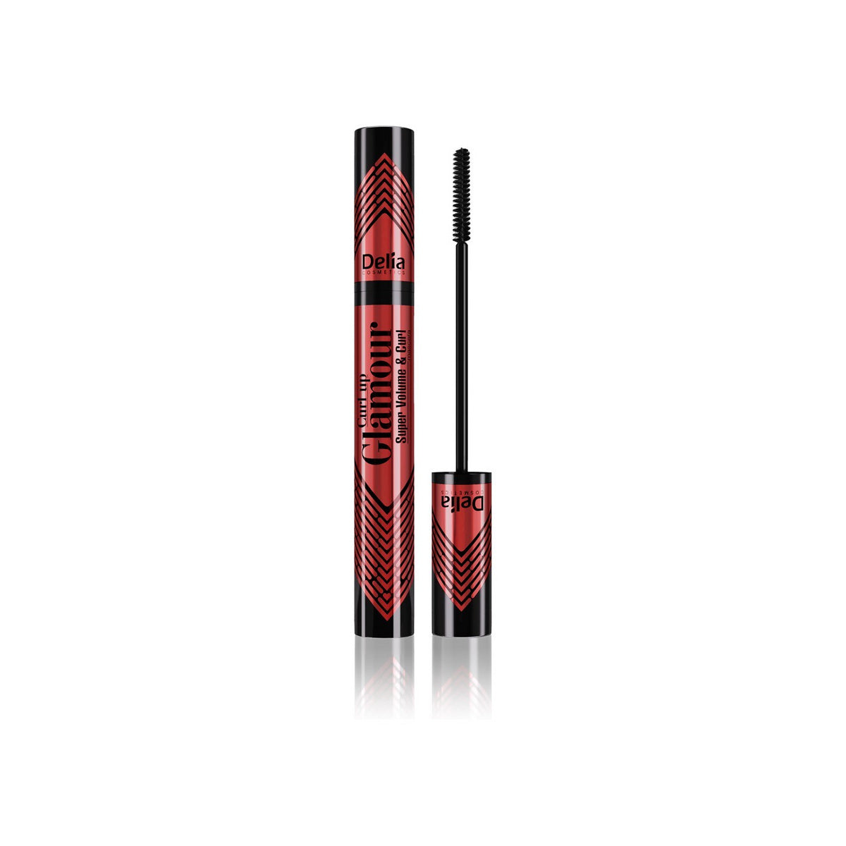 DELIA COSMETICS Curl Up Glamour blakstienų tušas, 11 ml