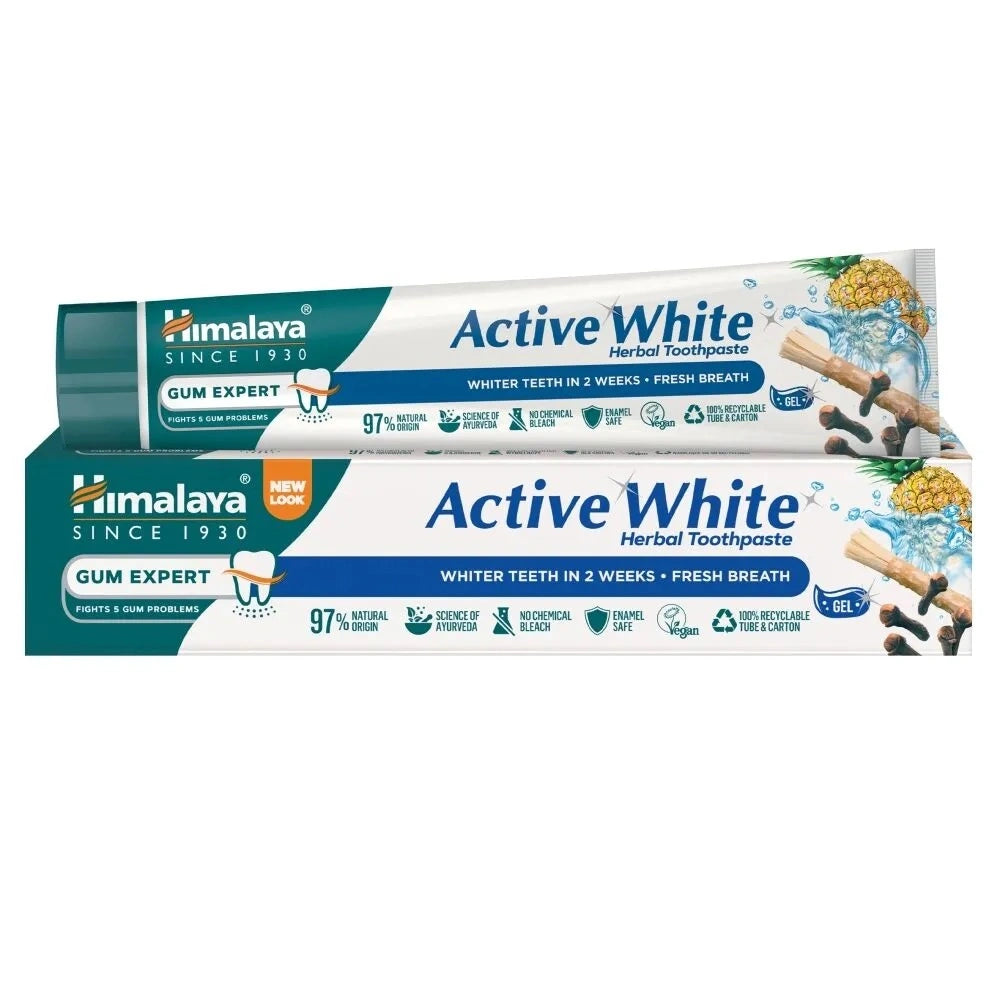 HIMALAYA Žolelių balinamoji dantų pasta gelio pavidalu Active White - Gum Expert 75 ml