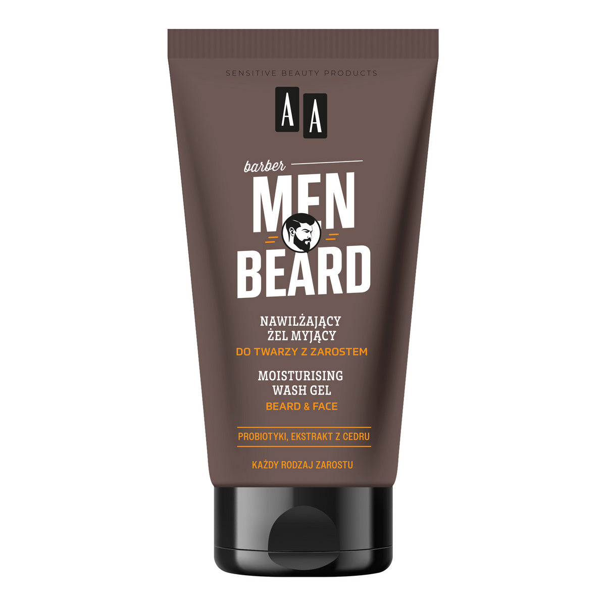 AA Men Beard Drėkinamasis veido prausiklis su barzda 150 ml
