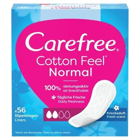 CAREFREE Cotton Feel Normal higieninės pagalvėlės