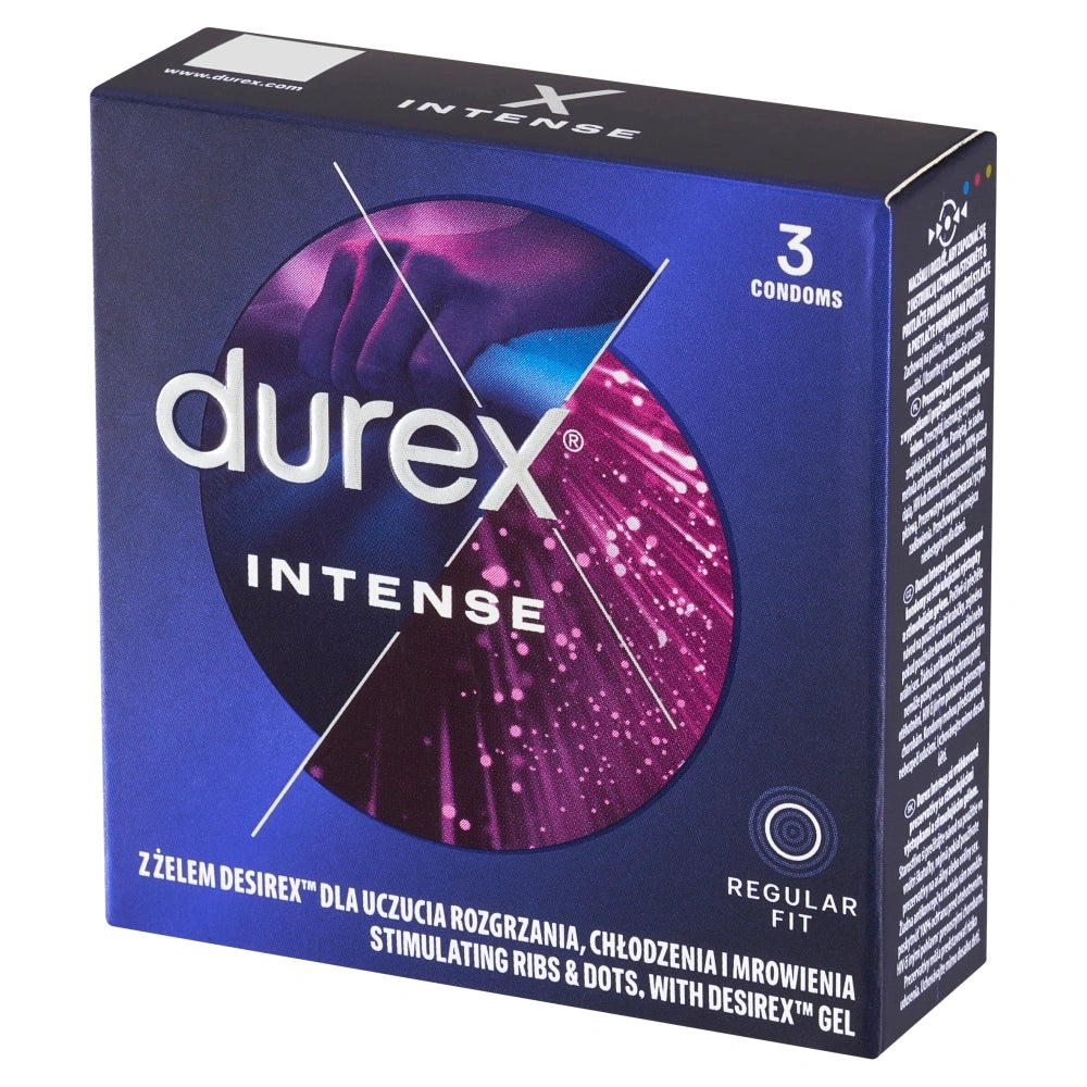 DUREX Prezervatyvai Intense 1op.-3vnt