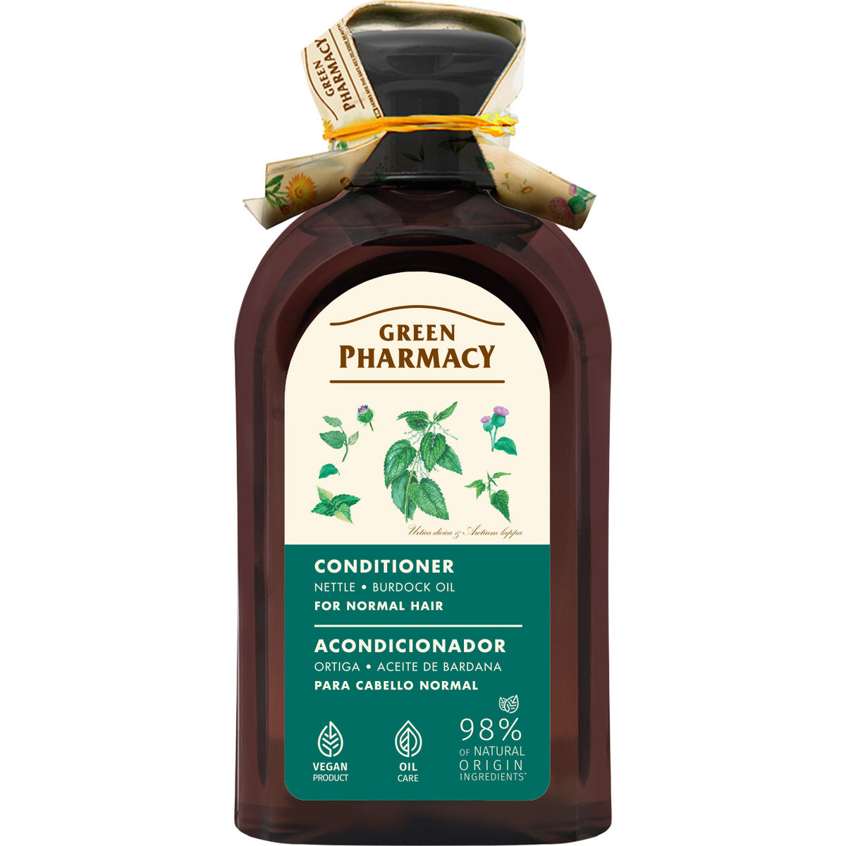 GREEN PHARMACY Plaukų kondicionierius normaliai plaukų būklei Dilgėlė ir Varnalėša 300 ml