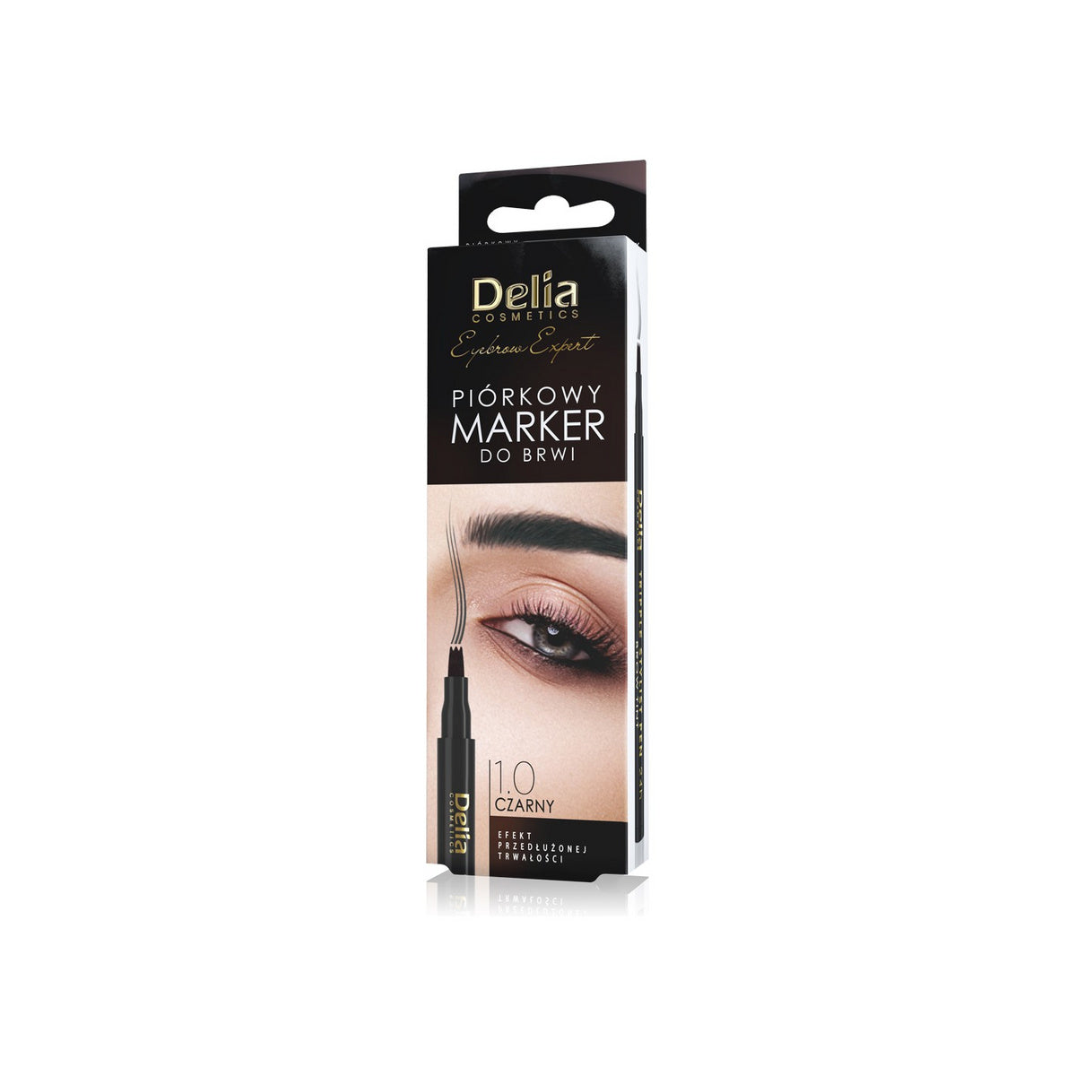 DELIA Eyebrow Expert Plunksnelės tipo antakių markeris – juodas