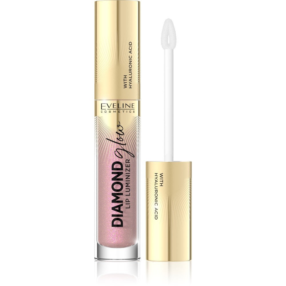 EVELINE Diamond Glow Lip Luminizer Lūpų blizgis su hialurono rūgštimi nr. 08 4.5 ml