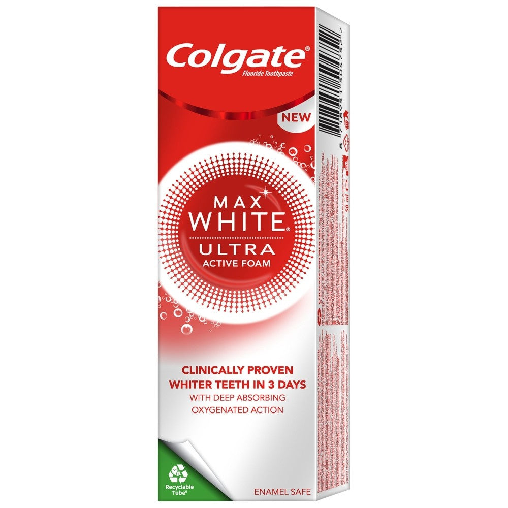 Colgate Dantų pasta Max White - Ultra Active Foam 50ml