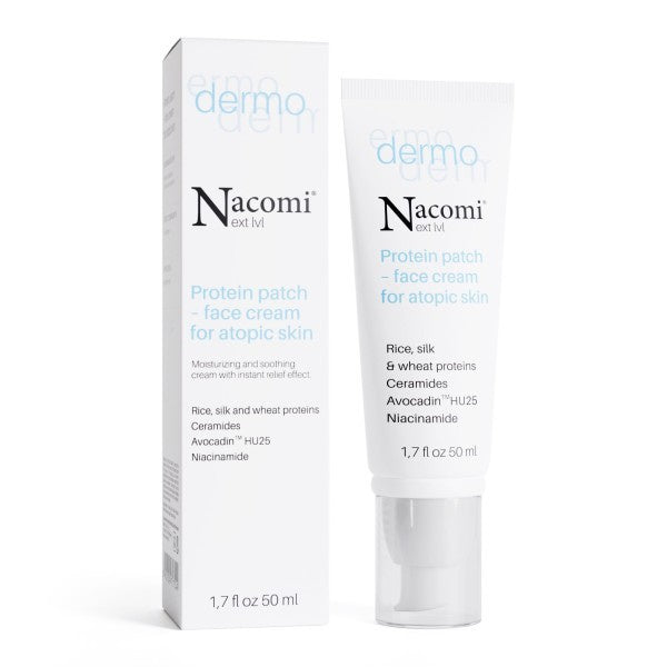 NACOMI Dermo Proteininis Pleistras-Kremas atopinei odai 50ml
