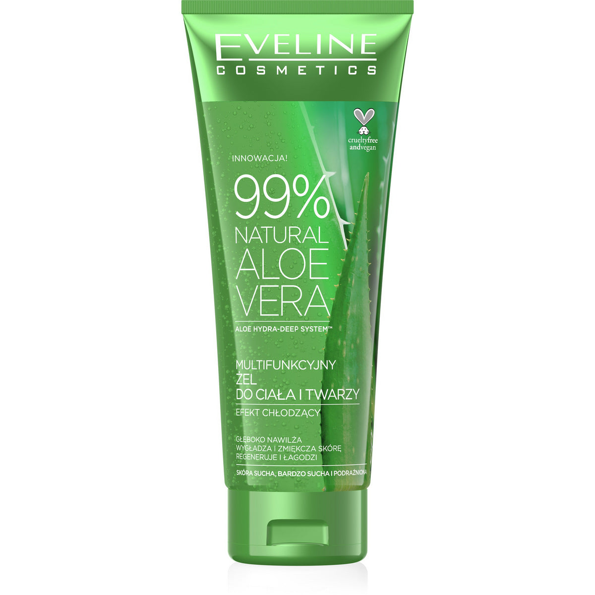 EVELINE Multifunkcinis gelis kūnui ir veidui 99% Natūralus Aloe Vera 250 ml