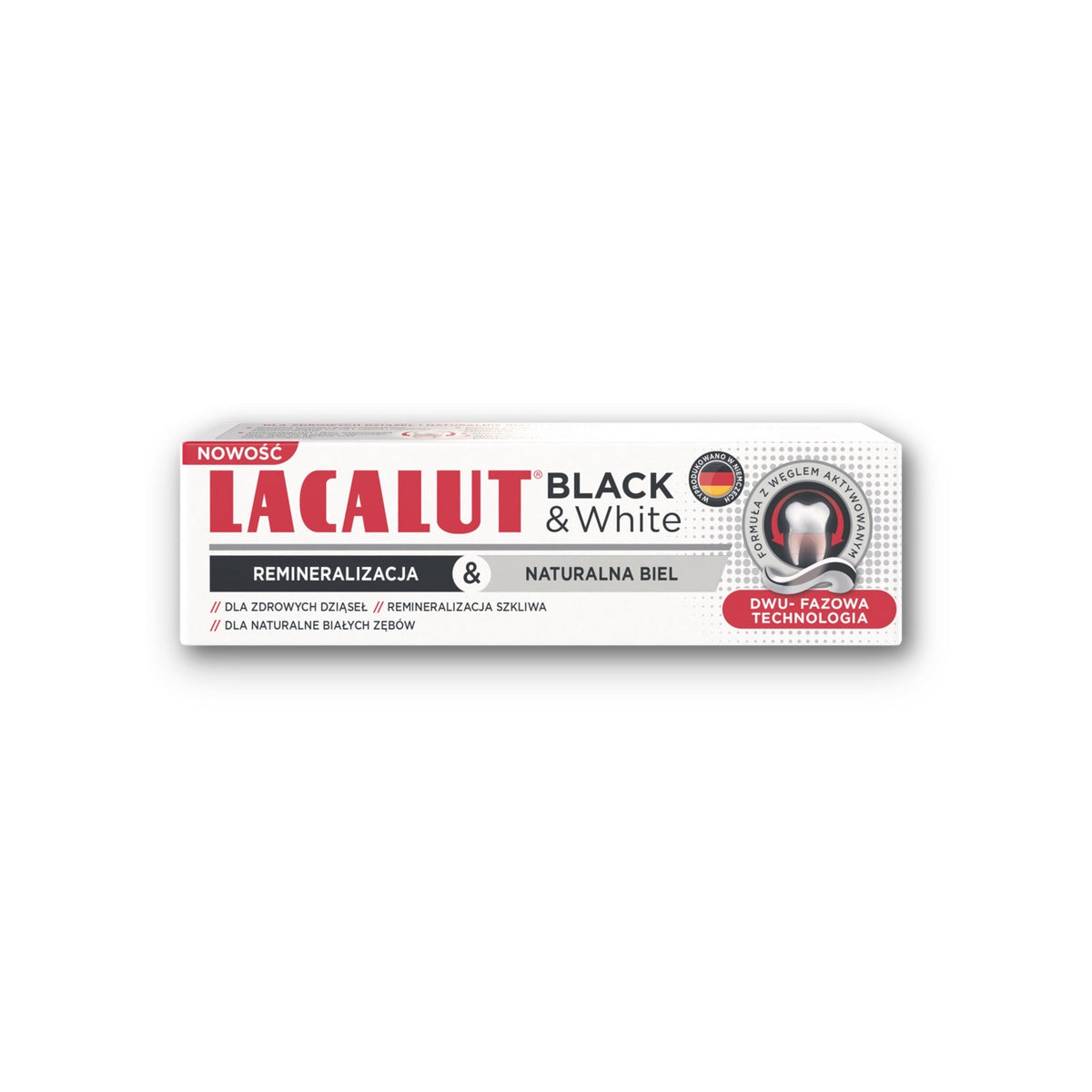 LACALUT Black & White Dantų pasta 75 ml