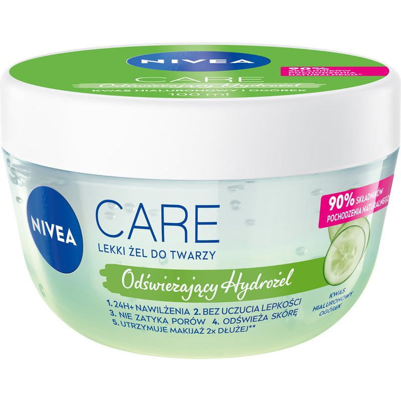 NIVEA Care Lengvas drėkinamasis hidrogelis veidui 100 ml