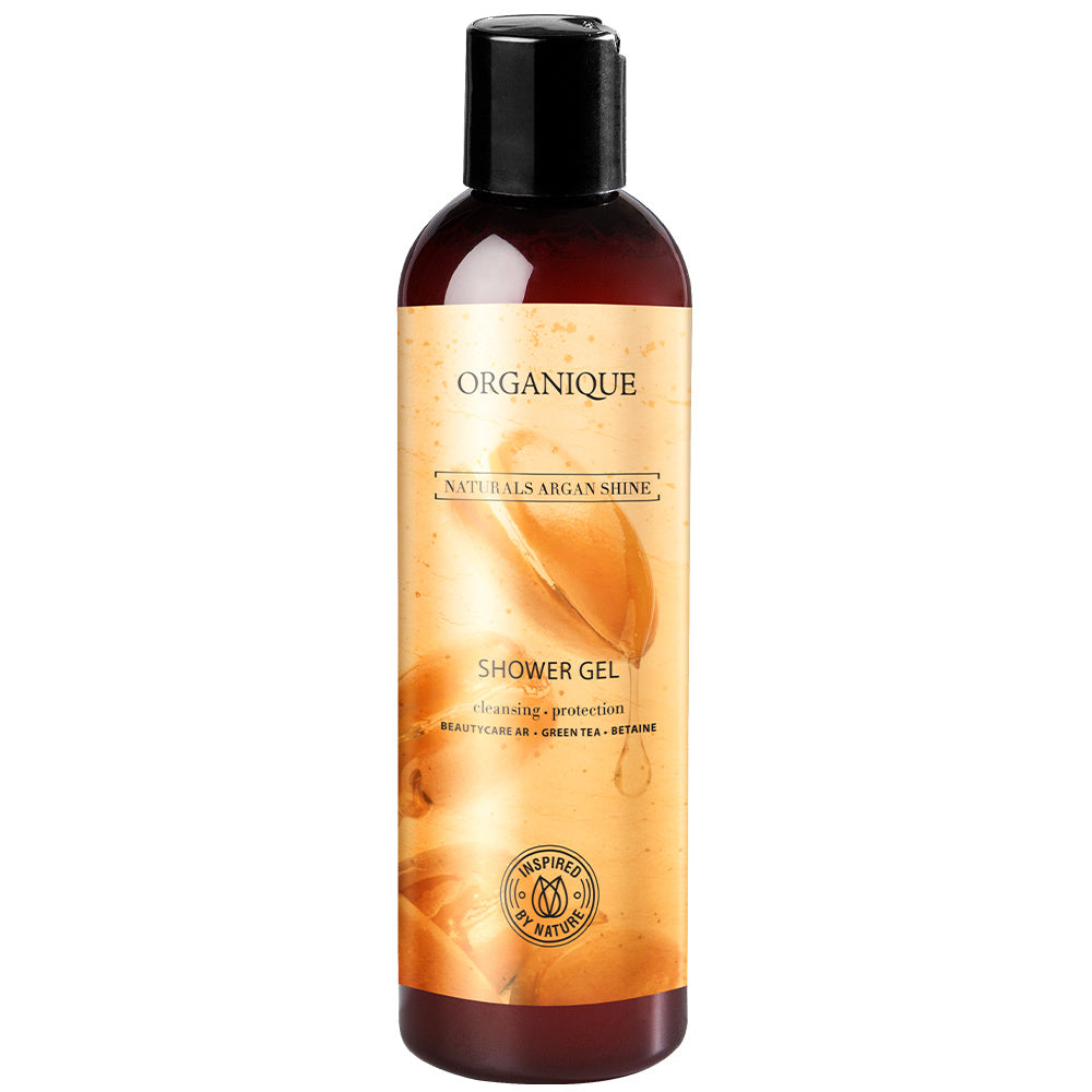 ORGANIQUE Naturals Argan Shine Apsauginis gelis dušui - sausai odai 250 ml