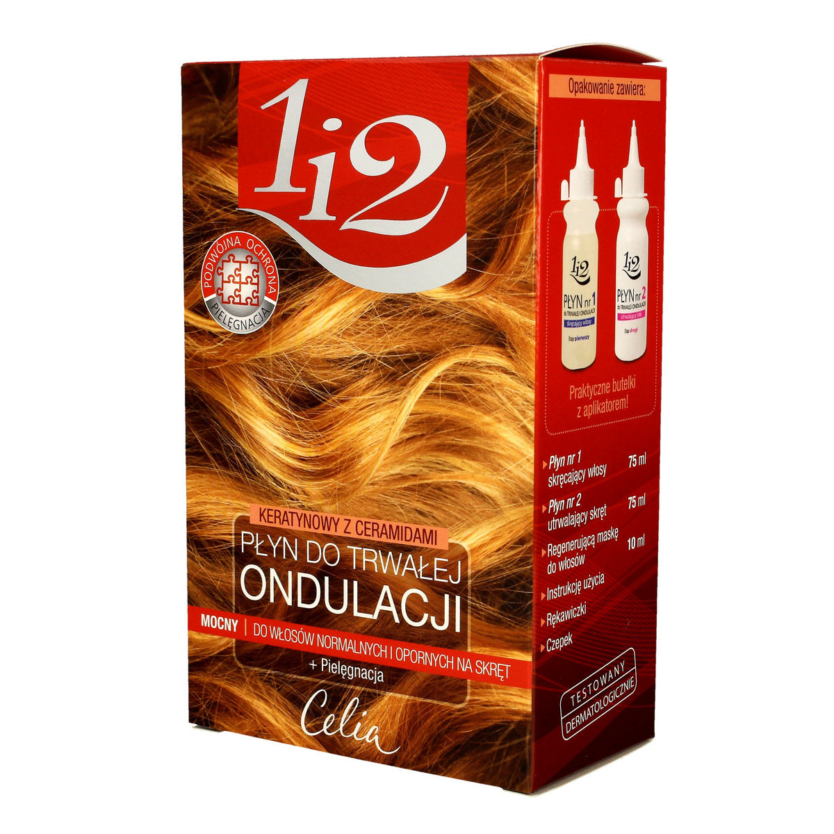 Celia Plaukų 1i2 Keratino ir Ceramidų stiprus trijų bangų skystis