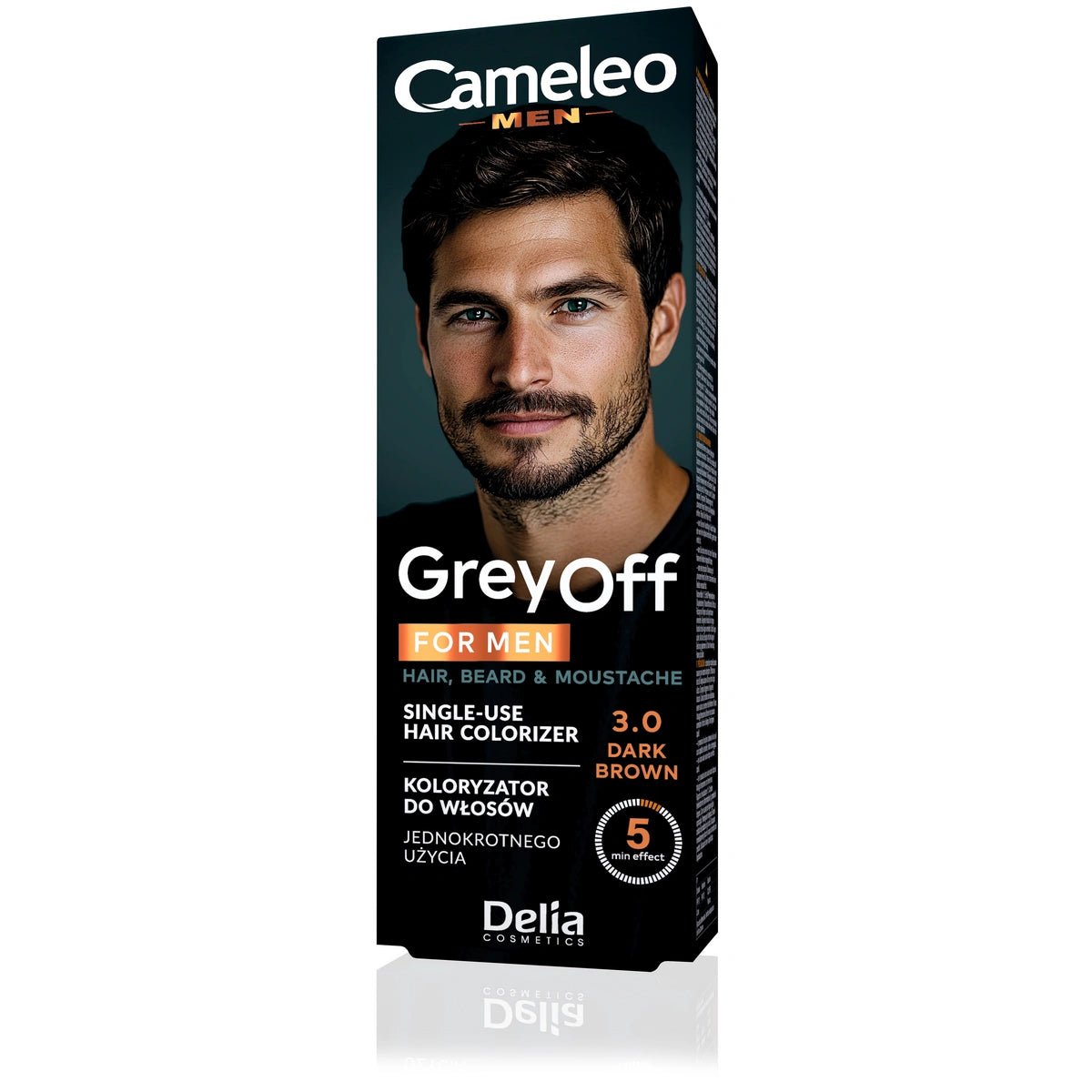 DELIA Cameleo Men Krem koloryzujący plaukams 3.0 Tamsiai rudas 2x15ml