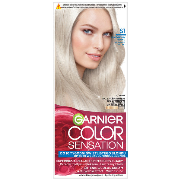 GARNIER Color Sensation Kremas koloryzujący nr S1 - Platininis blond