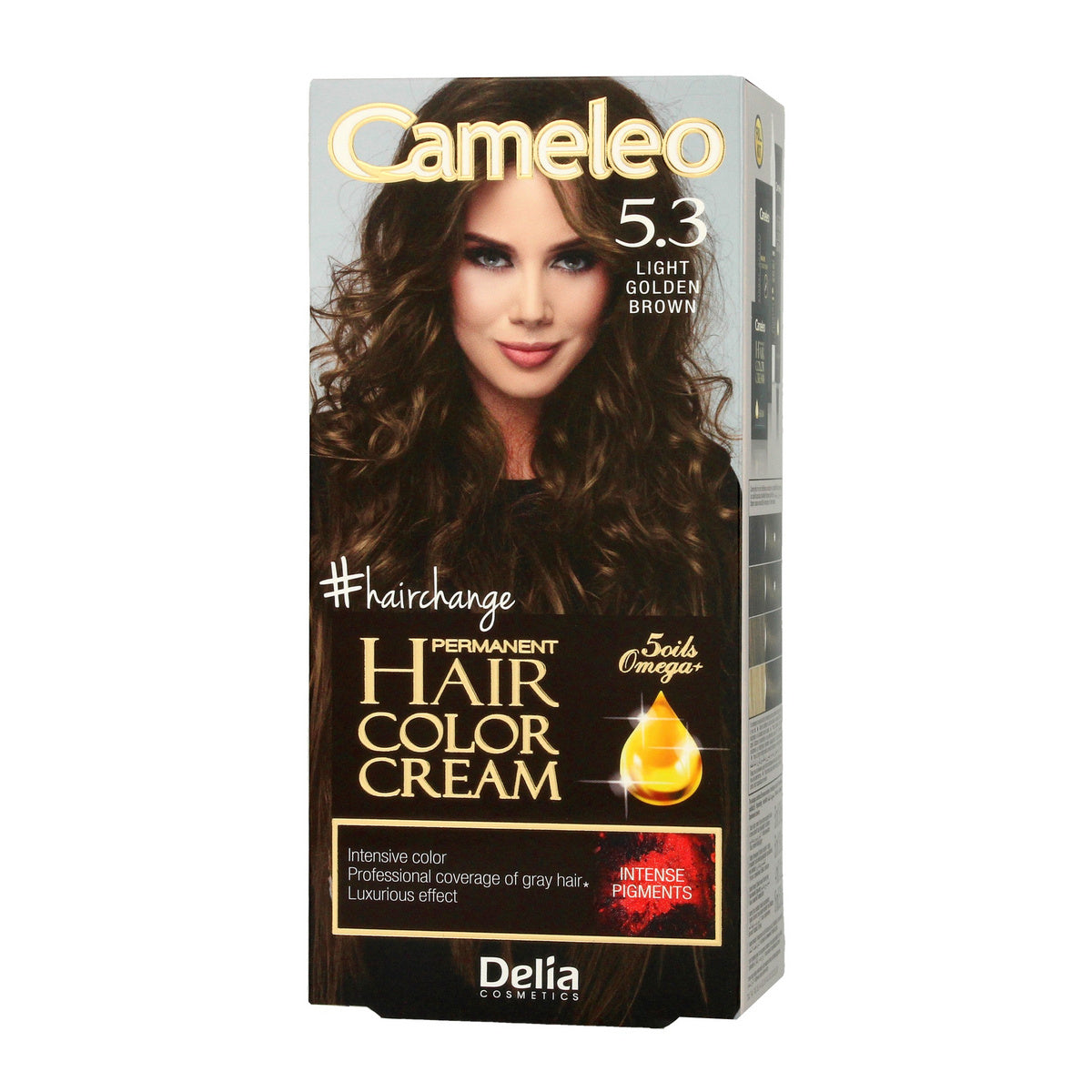 DELIA COSMETICS CAMELEO OMEGA Nuolatinė spalva 5.3 Šviesiai auksinė ruda