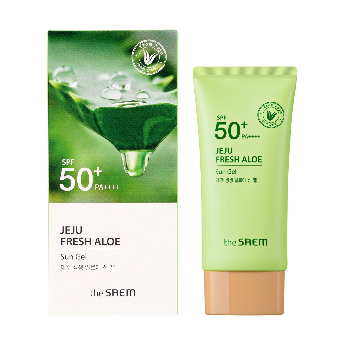 THE SAEM Jeju Fresh Aloe Krem-želis su SPF50+ 50g